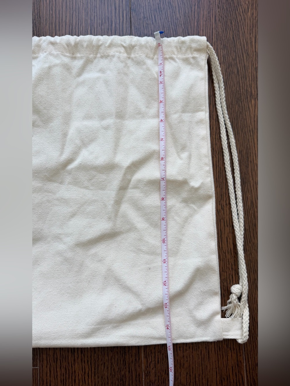 NEW Drawstring Canvas Backpack - Picture 2 of 3